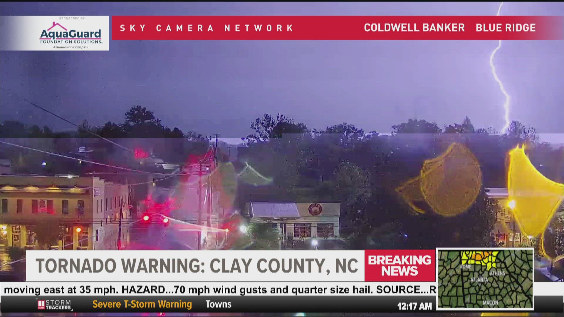 11Alive is tracking severe thunderstorms and strong winds moving through north Georgia.