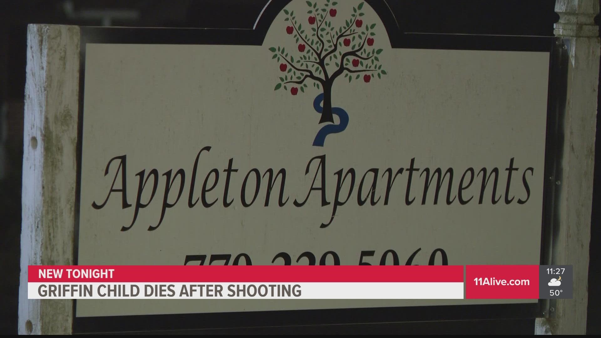 A 4-year-old who was shot at an apartment complex last week has died, police said Thursday.