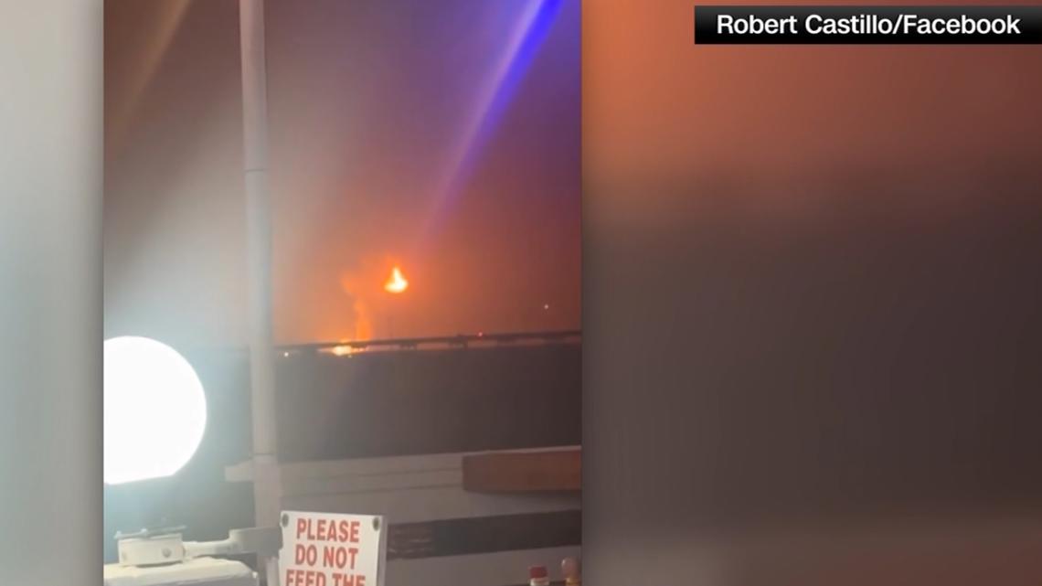 of moments after SpaceX explosion in Texas | 11alive.com