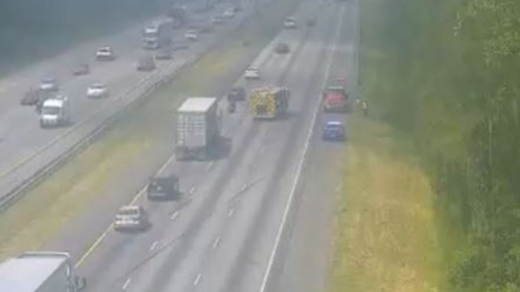 Backup on I-20 west of Atlanta with lanes closed after crash