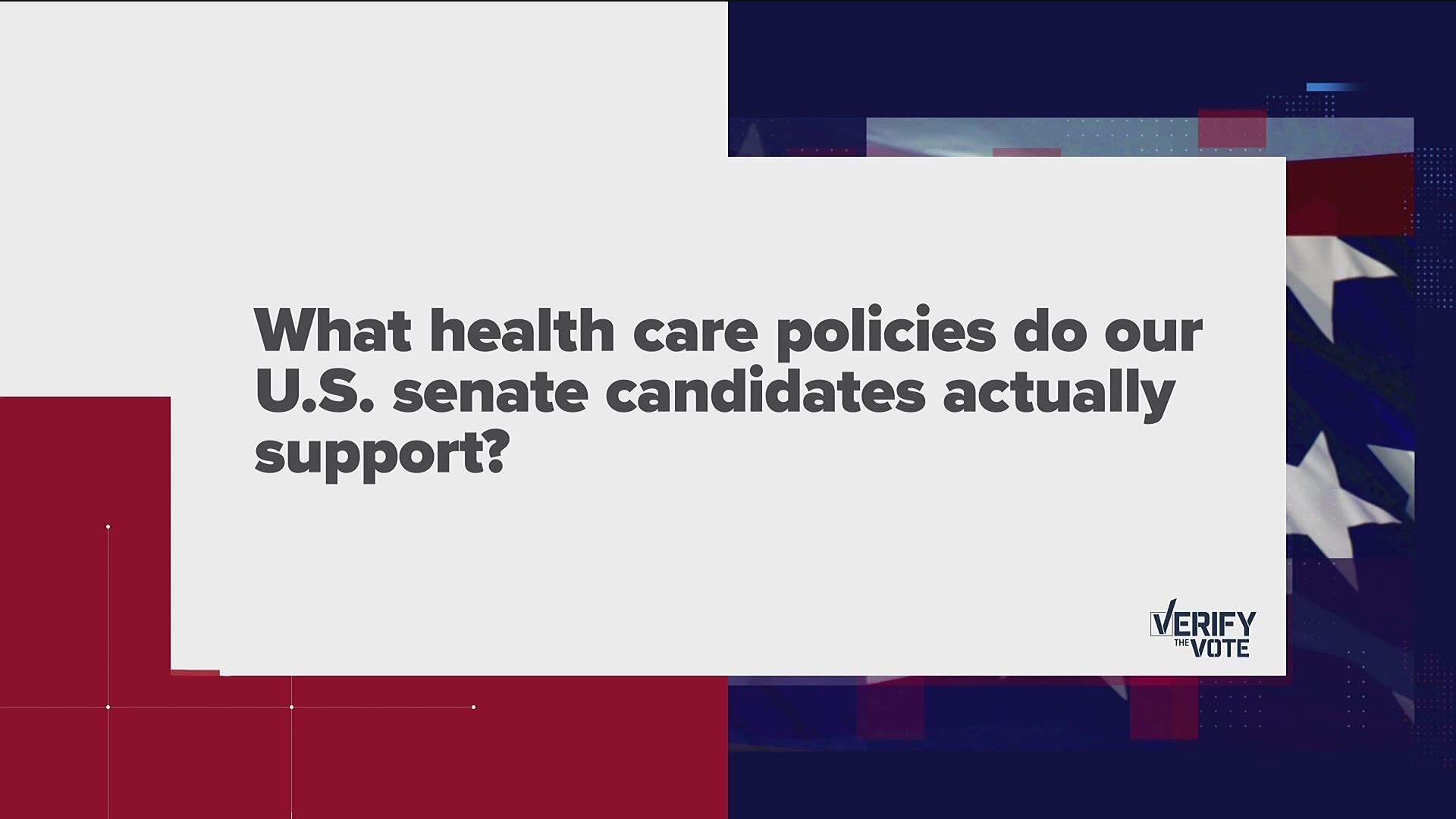 When fact-checking political ads, common accusations thrown back and forth are about healthcare policy. We sort fact from fiction on where the candidates stand.