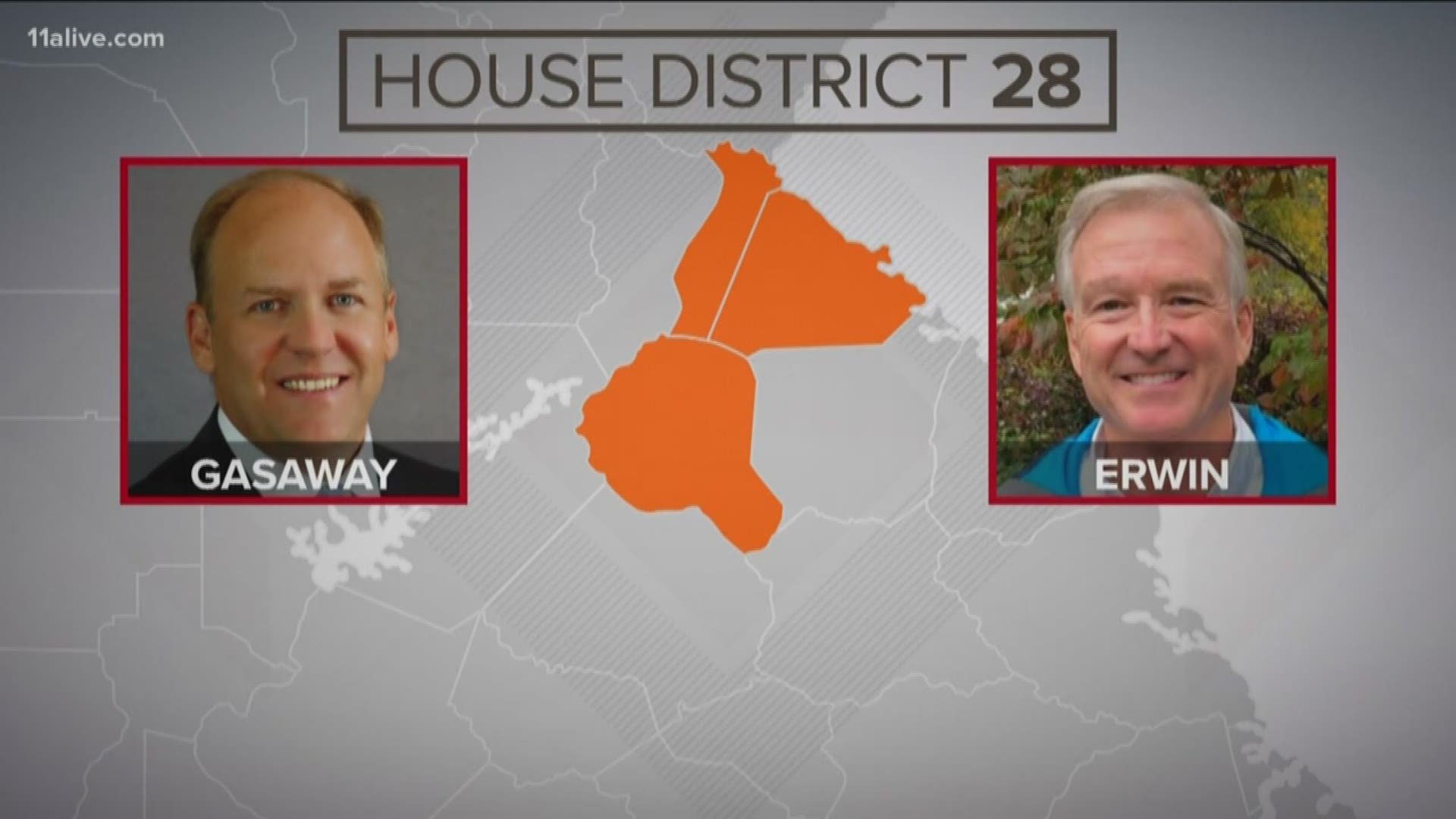 Dan Gasaway trails Chris Erwin by two votes - down from three following the initial election totals. He'll take the weekend to decide if he'll request a recount.