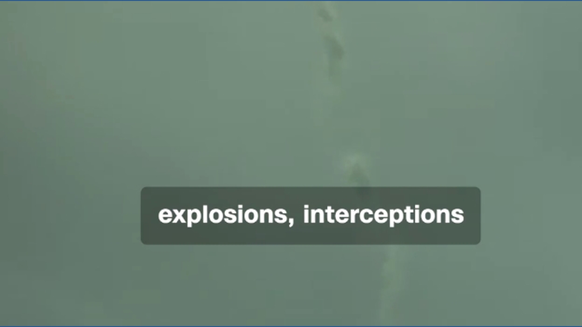 Reporter sees missile interceptions over Doha, Qatar | 11alive.com