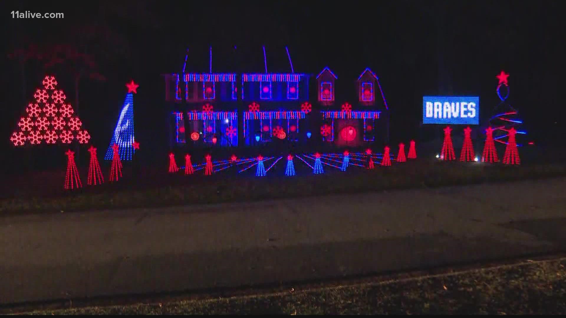 One Atlanta Braves fan decided to show his team spirit with a wonderful light show. Now he's coming forward to discuss his passion.