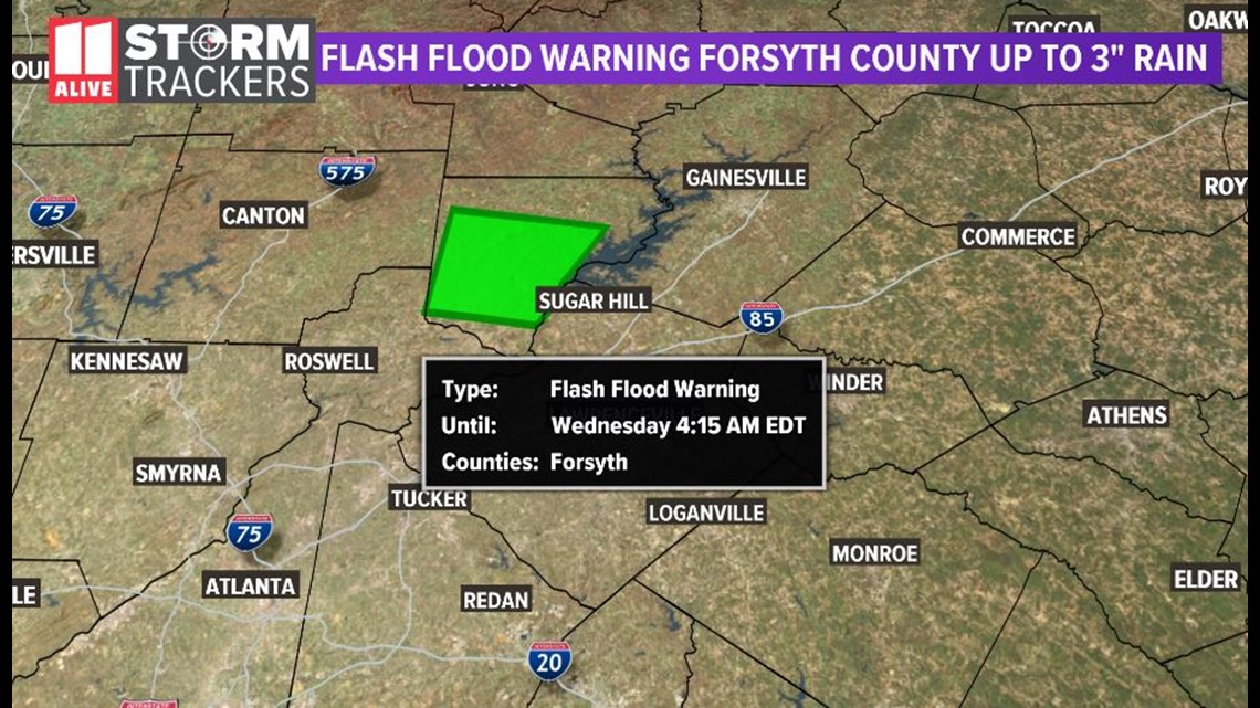 Flash Flood Warnings Issued For Parts Of Metro Atlanta | 11alive.com