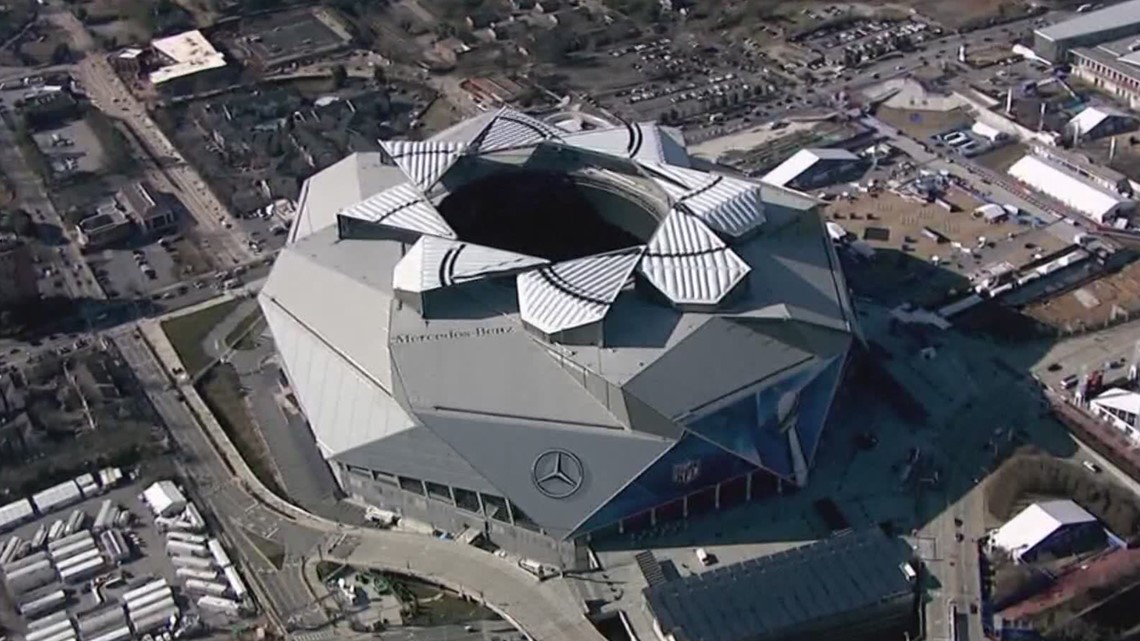 A Bird's-Eye View Of Mercedes-Benz Stadium, Atlanta's Epic NFL Wonderplex