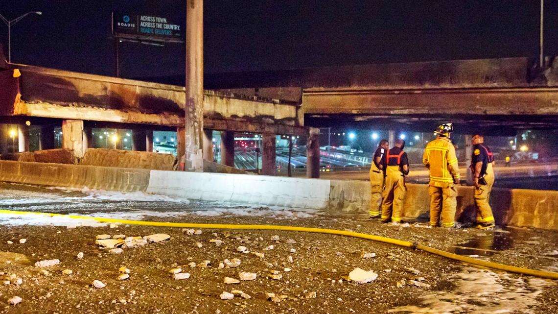 I-85 collapsed less than a mile from me. Here's my journey to the