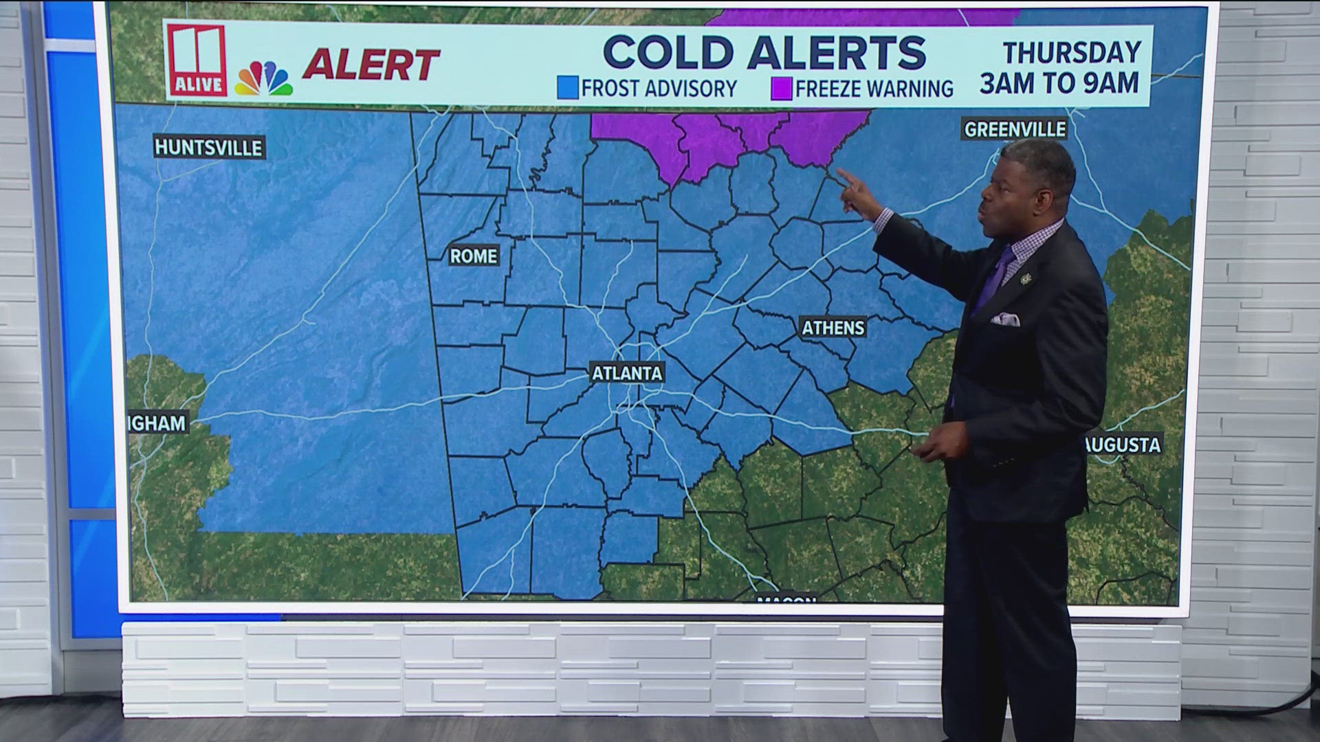 Colder temperatures move in tonight with a Frost Advisory for the metro and Freeze Warning in the mountains