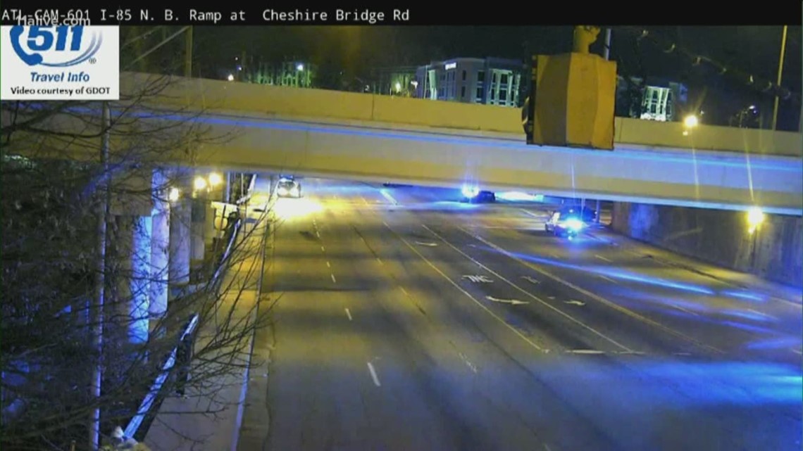 Atlanta I85 traffic two found shot to death in car near