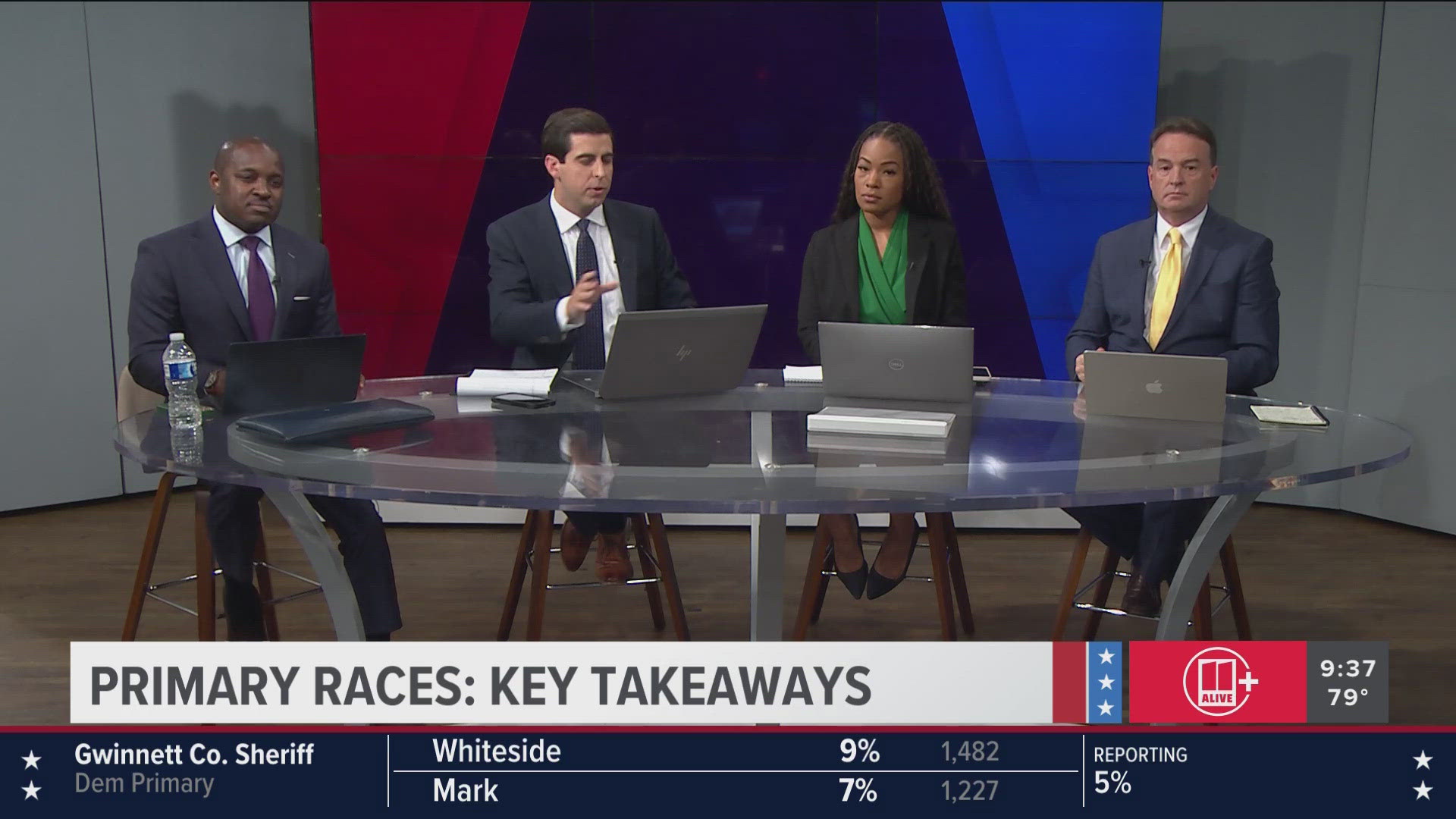 Pinson performed well in Republican areas, while Barrow performed well in Democratic areas.