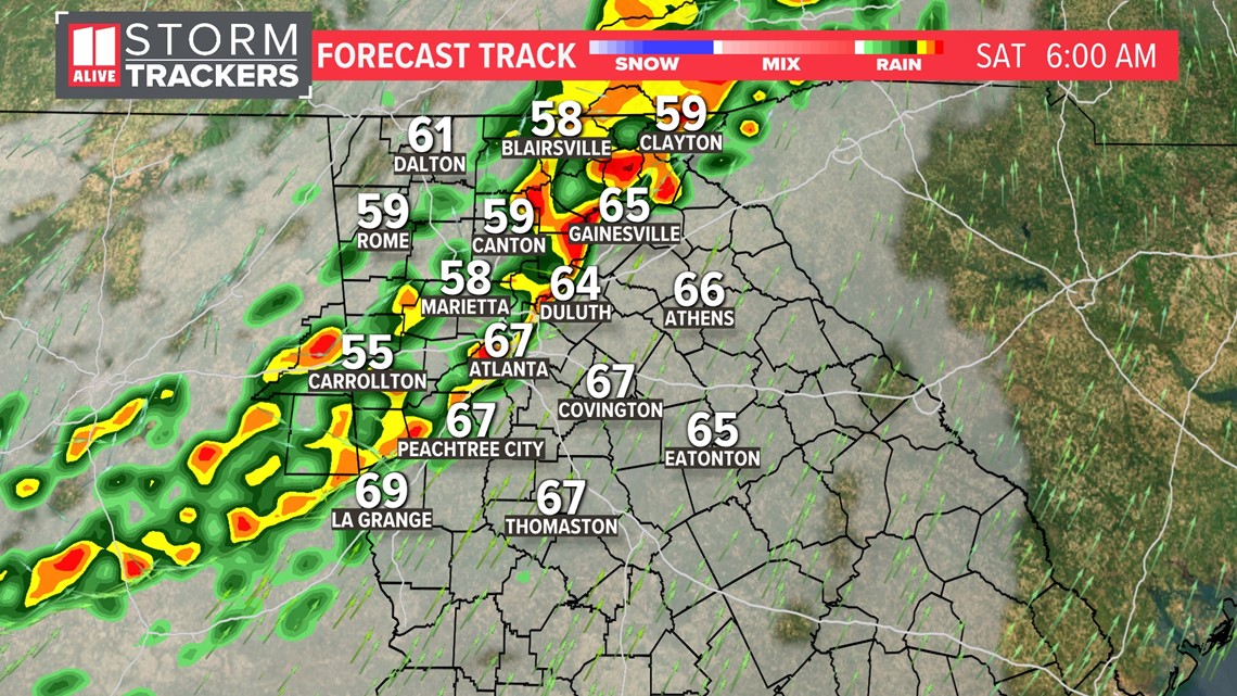 Strong storms possible this weekend | Timeline | 11alive.com