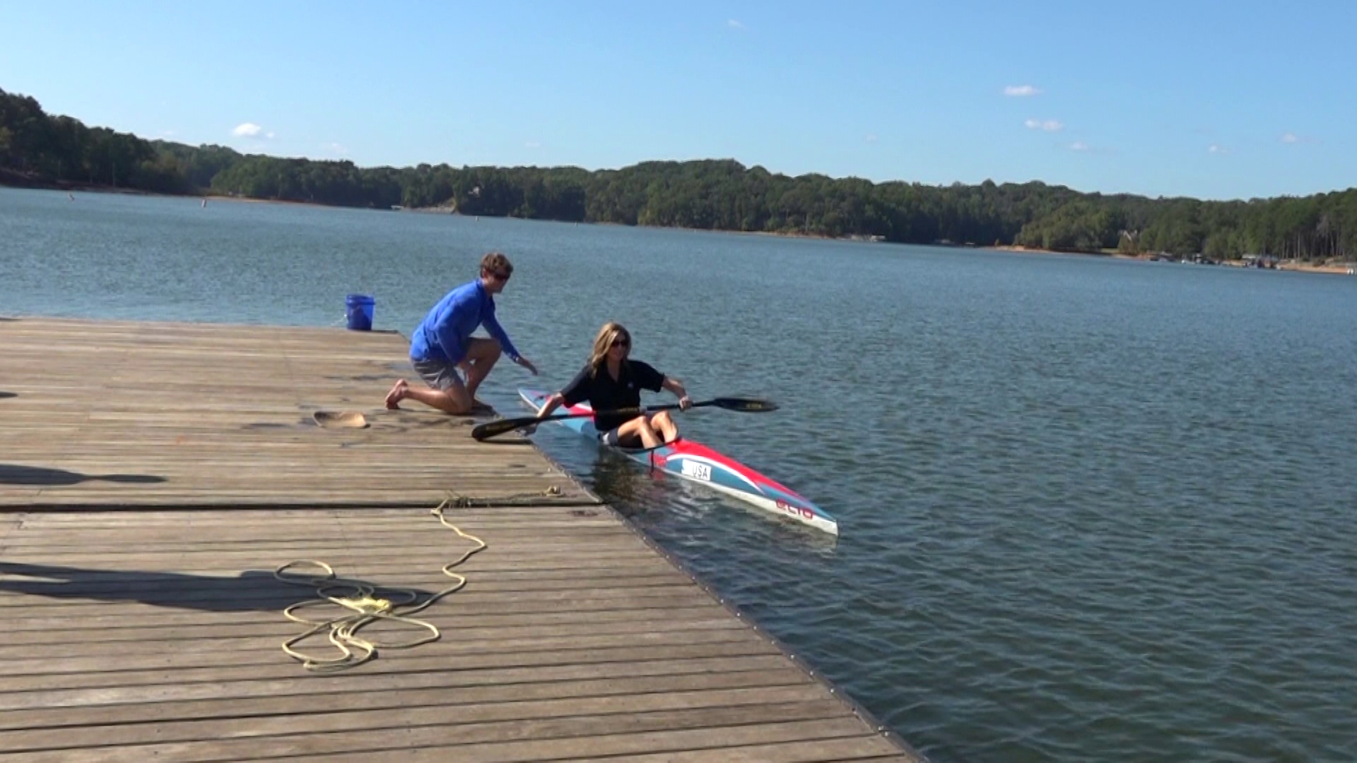 Balance, power and speed are the keys to an Olympic finish for speed canoeing/kayaking.