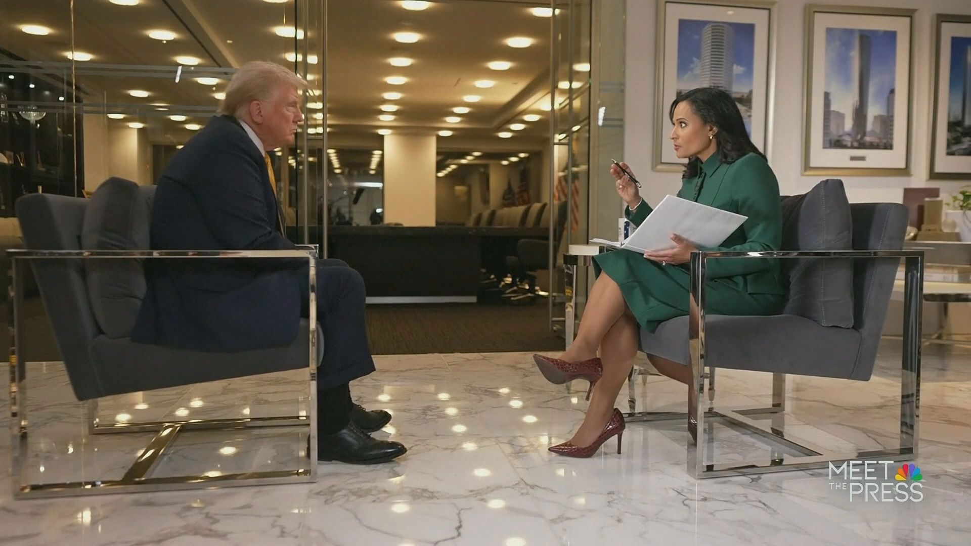 Donald Trump was interviewed on Meet the Press on December 8, 2024.