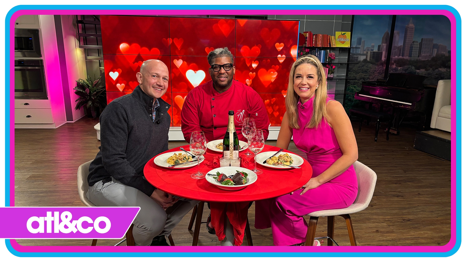 Chef Marlo and Cara's husband, Lee, make a Valentine's dinner to enjoy together.