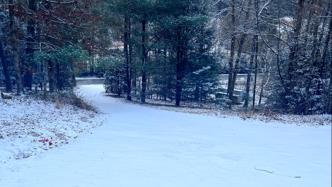 Dusting and light snow in