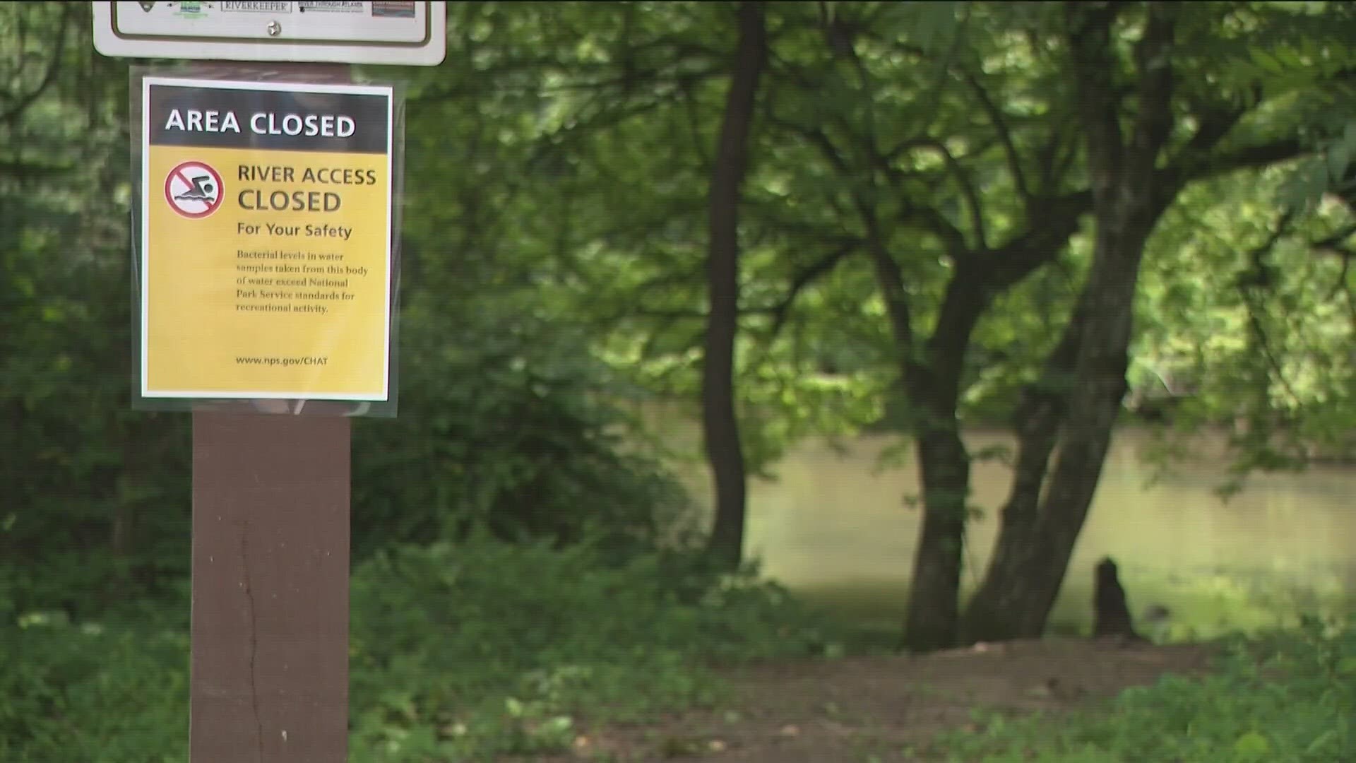 Park authorities noted that the river is still closed from the Nature Center to Powers Island.