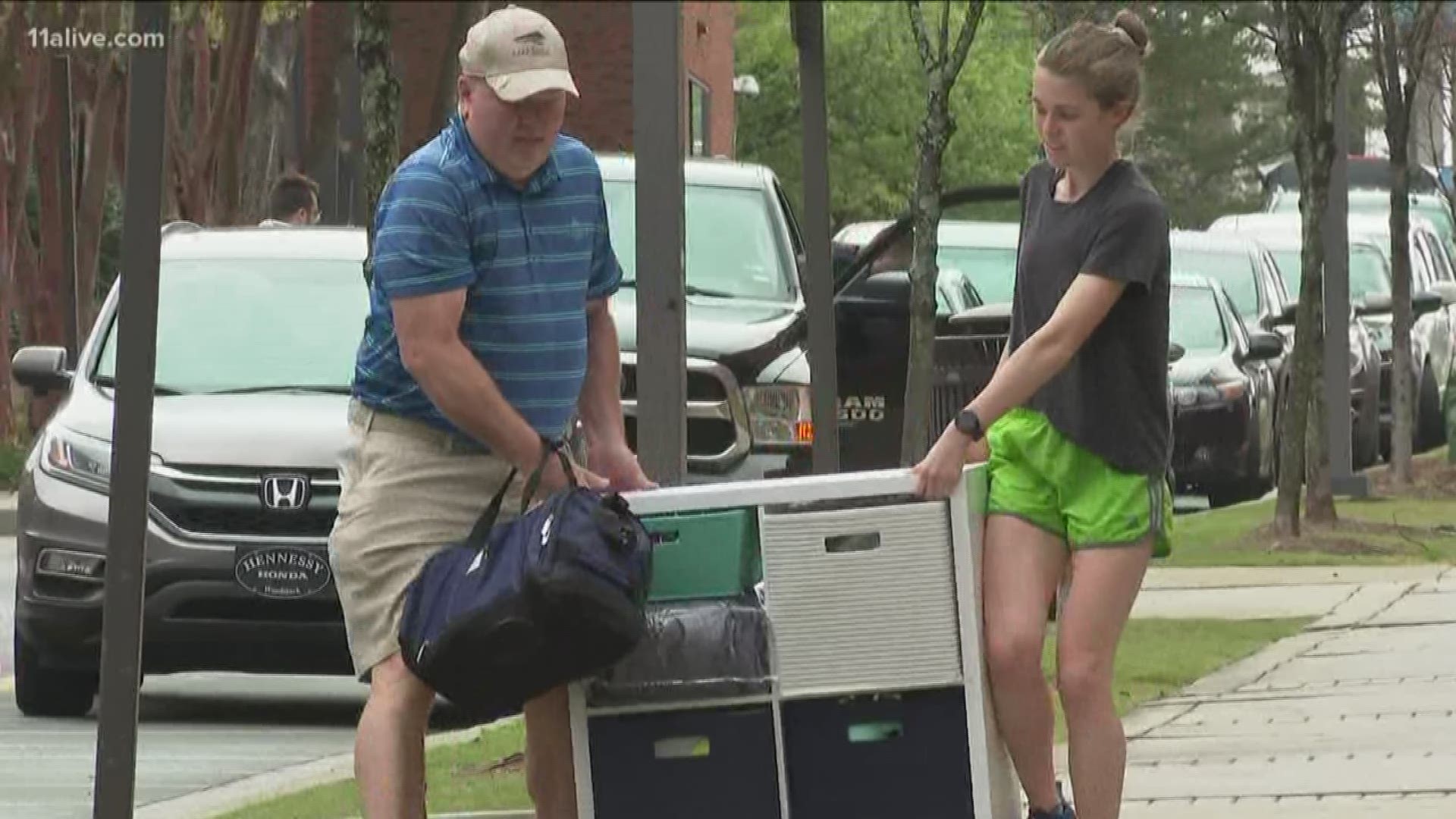 With colleges and universities closing due ot the spread of COVID-19, many schools are using this weekend as move-out weekend to clear out the dorms.