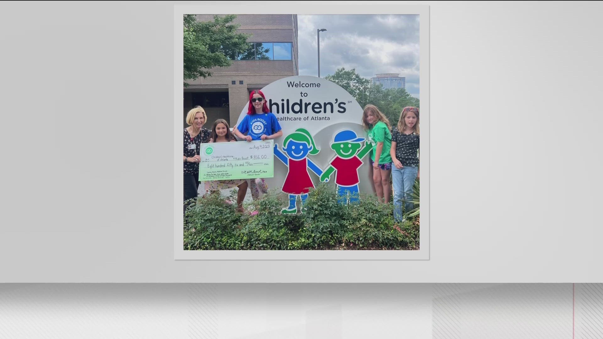 The money went to Children's Healthcare of Atlanta.