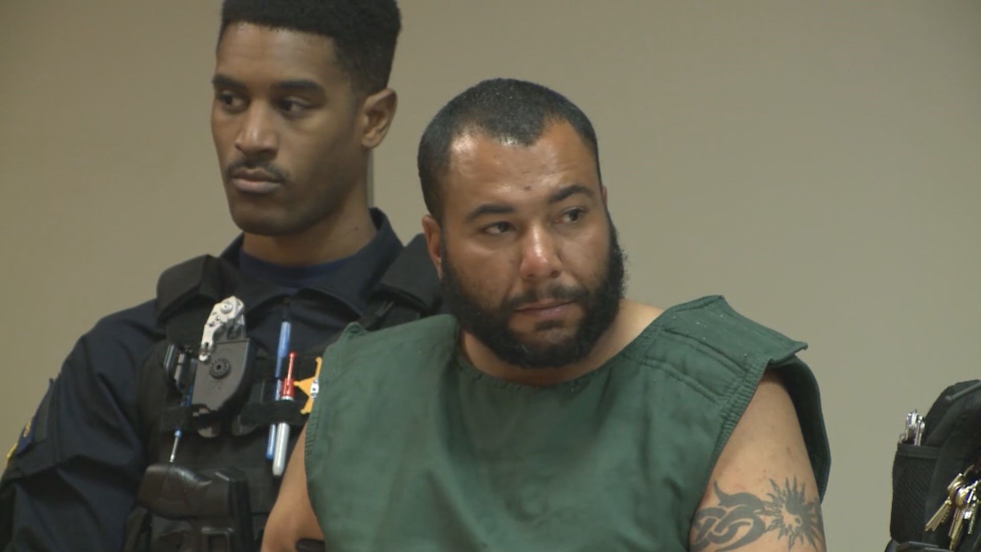 The man accused of shooting and killing a former National Guard member in broad daylight on a Buford, Ga. street had a testy first court appearance on Wednesday. WARNING: contains adult language