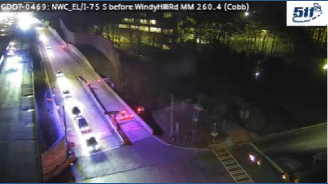 Person struck and killed by car on I-75 NB express lanes in Cobb