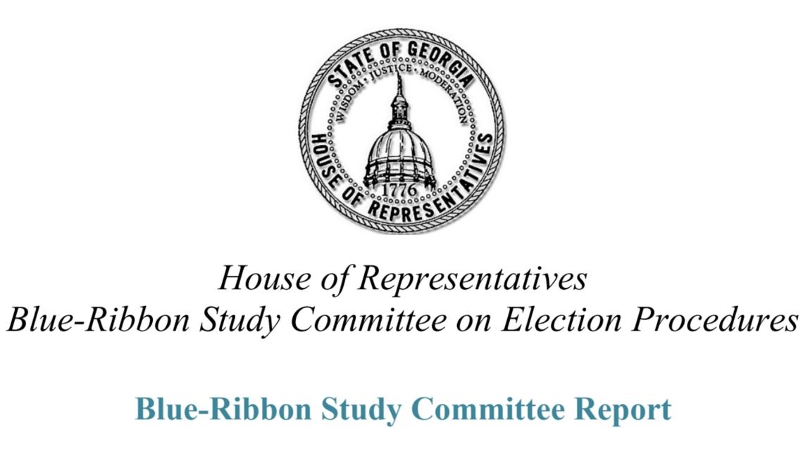 Georgia House study committee presents final recommendations on election procedures, complying with 2024 law on ballot QR codes