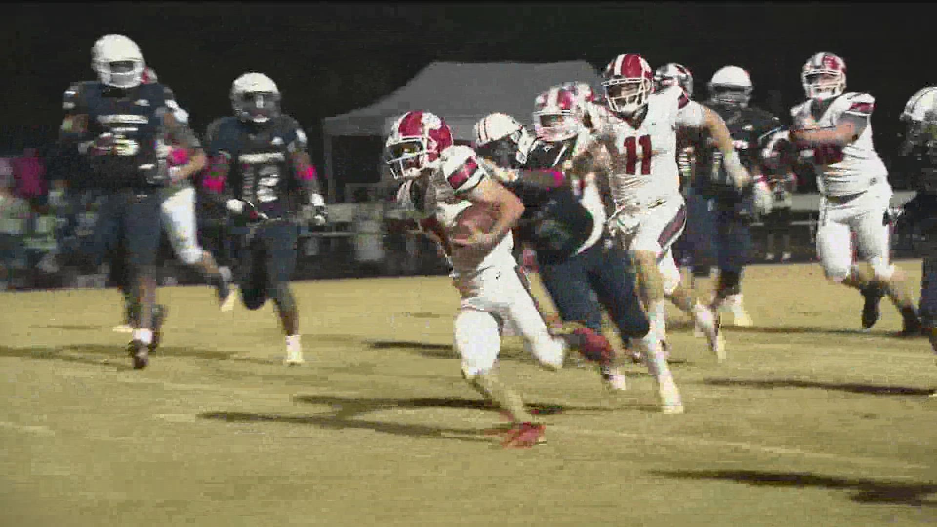 Rabun County remains undefeated with a score of 17-14 against St. Francis.