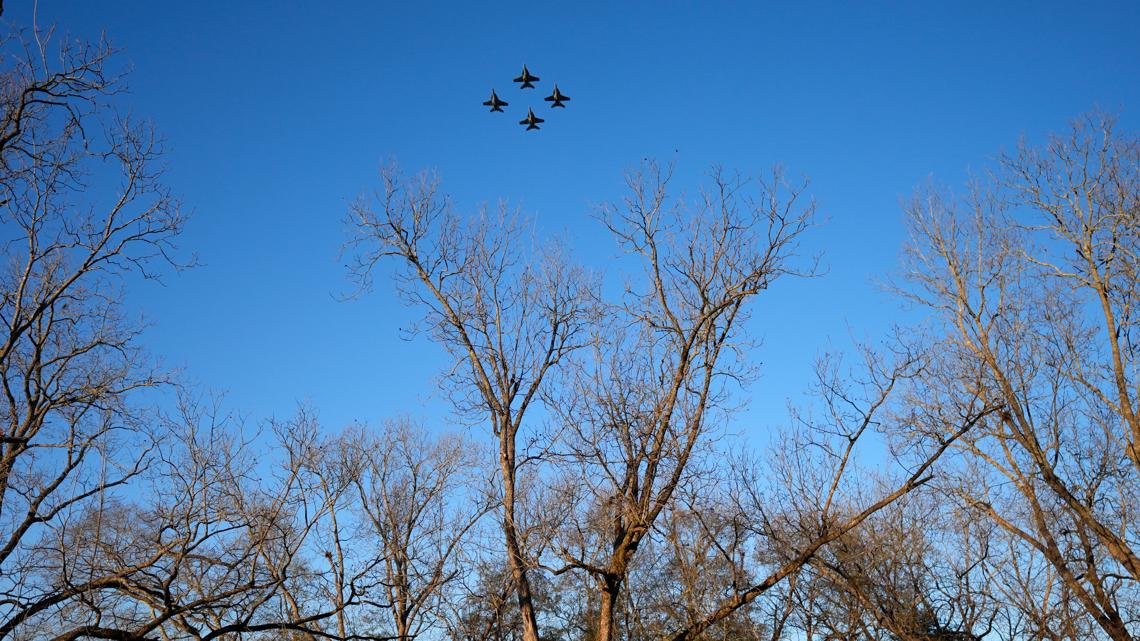 Lacking man flyover for Jimmy Carter