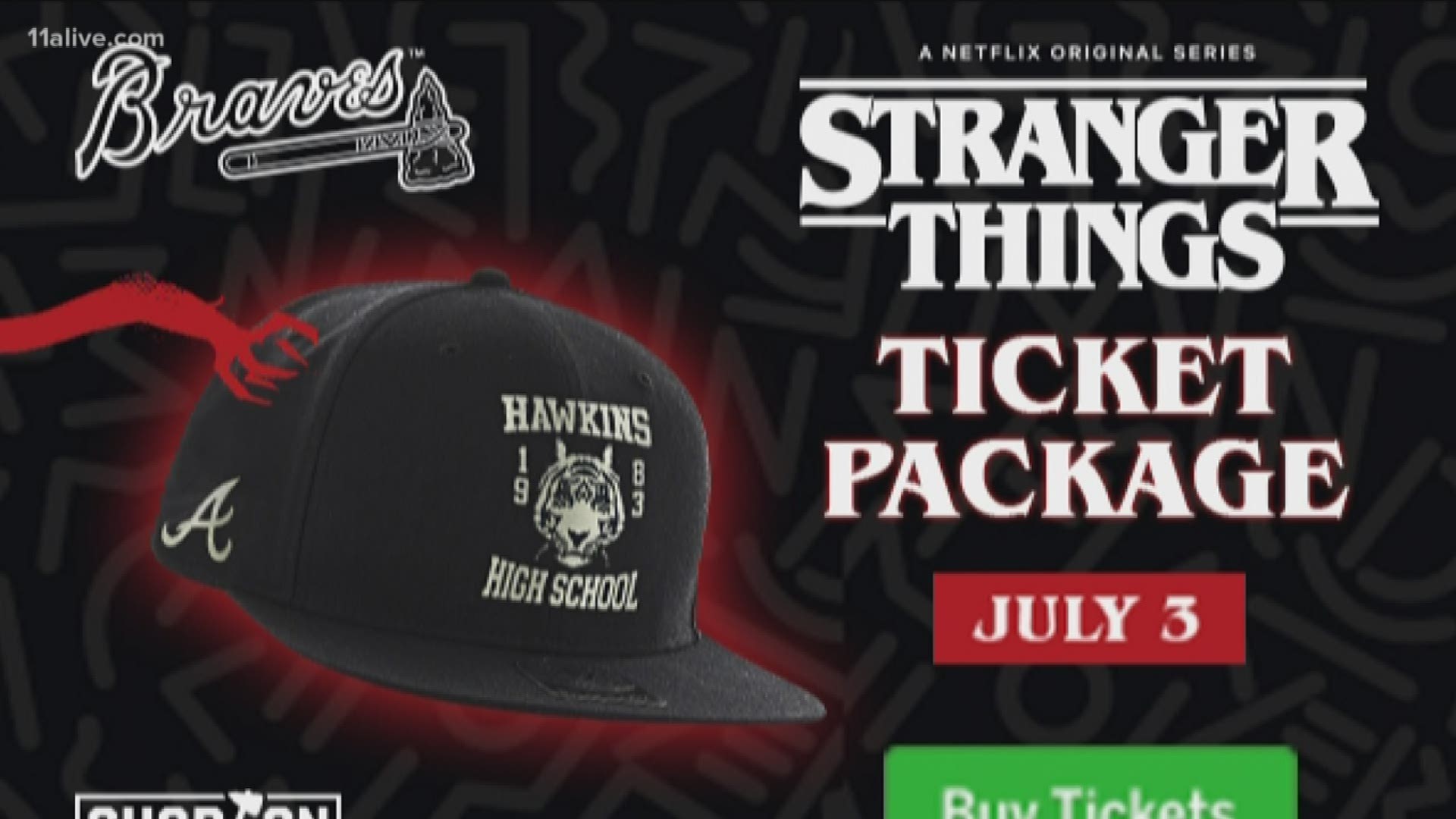 The Atlanta Braves will host "Stranger Things Night" on July 3.