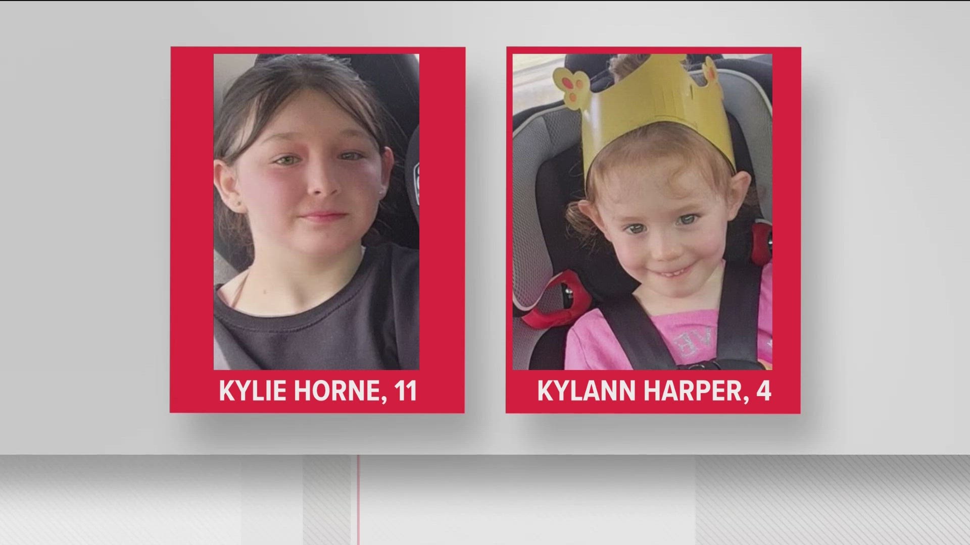 11-year-old Kylie Horne and 4-year-old Kylann Harper were taken from a Burger King on Sunday.