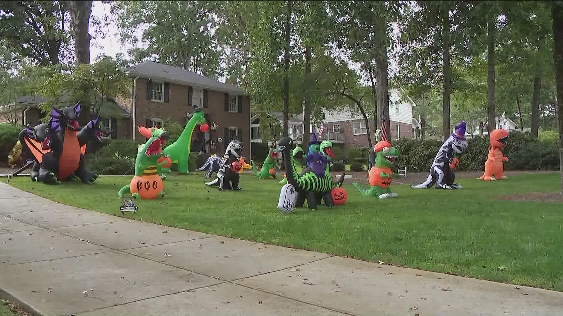After the city threatened extinction, neighbors rallied to rescue the dinosaurs.