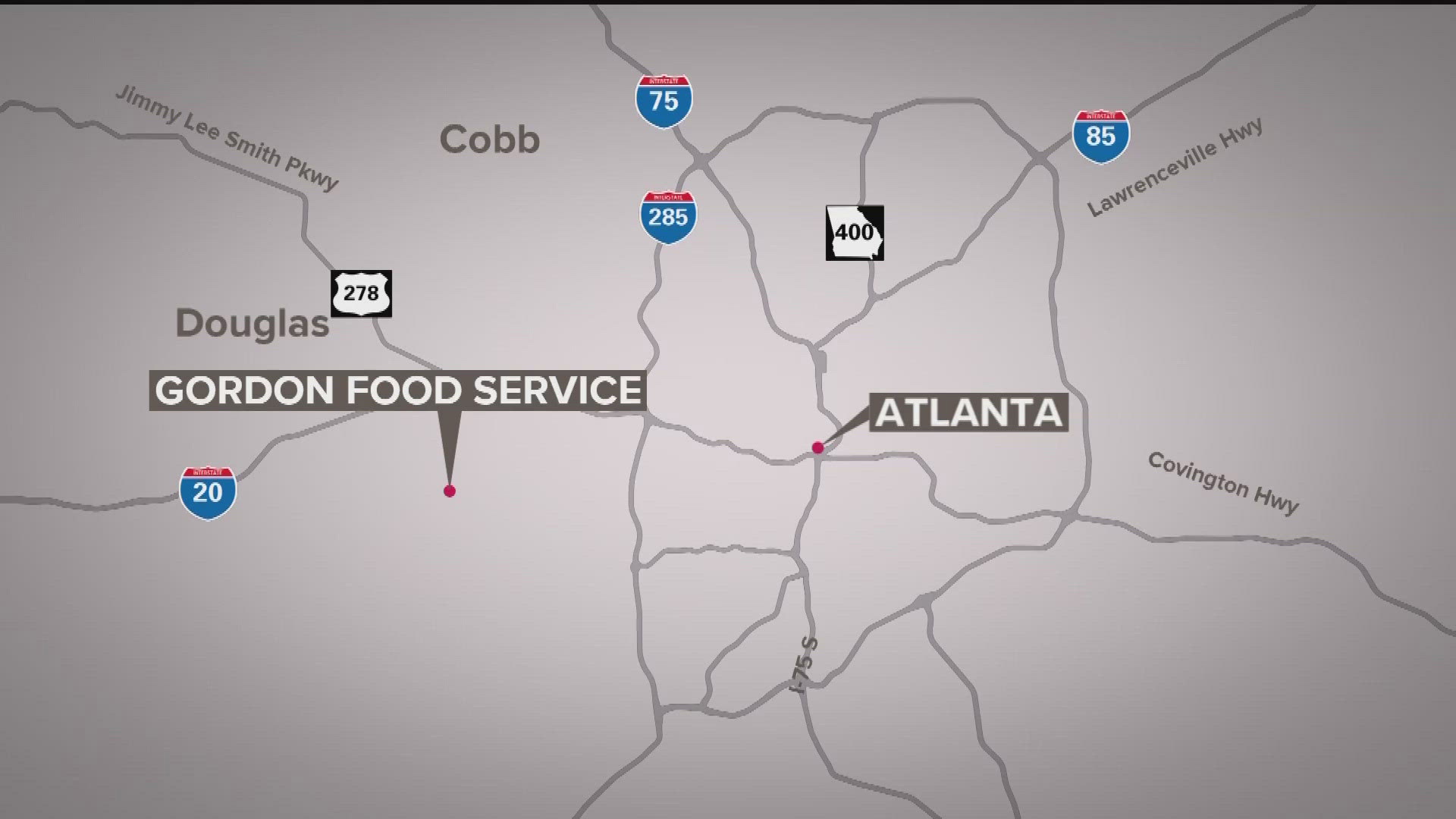 A shelter-in-place order was lifted Tuesday afternoon for the area surrounding the Gordon Food facility in Lithia Springs.