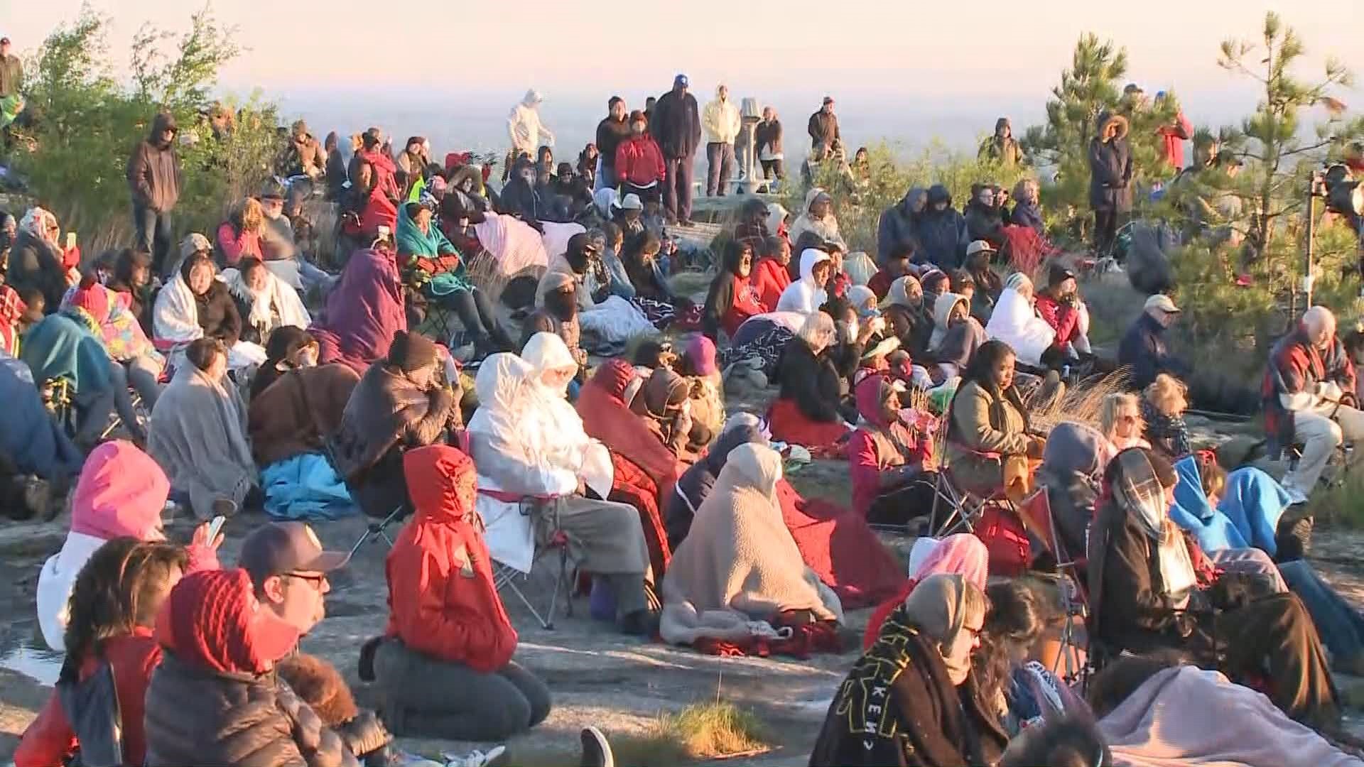 Thousands gather at Stone Mountain Park for Easter Sunrise Service