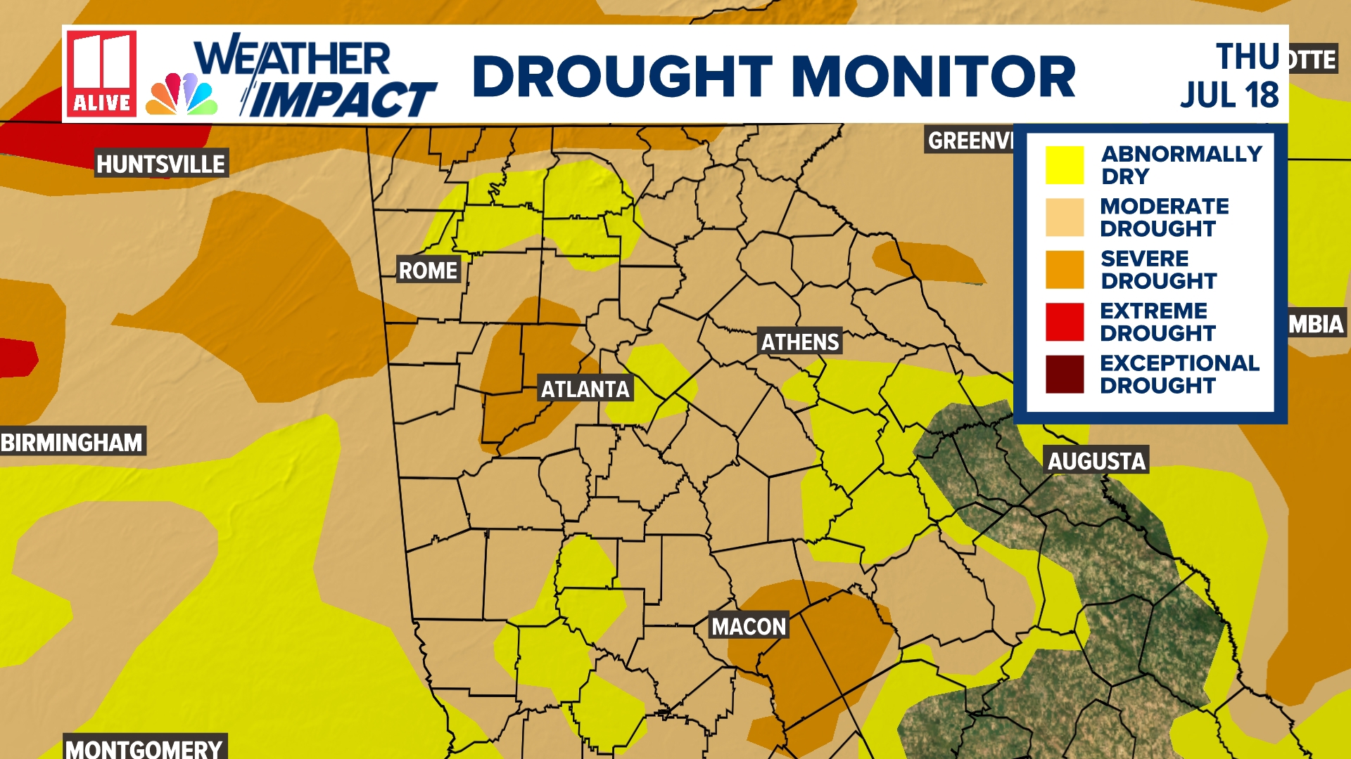 Drought conditions in north Georgia | Latest numbers | 11alive.com