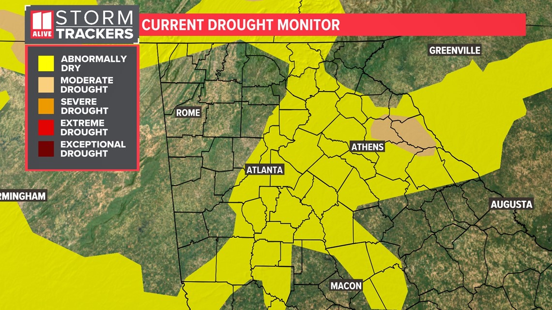 Atlanta's dry streak grows, along with fire risk
