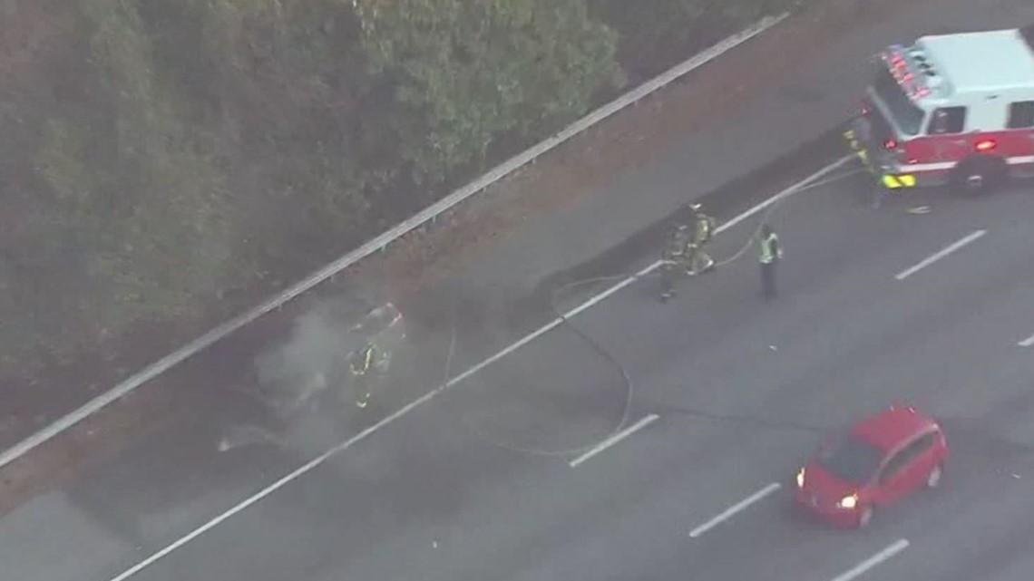 I 85 South traffic vehicle fire North Druid Hills Road | 11alive.com