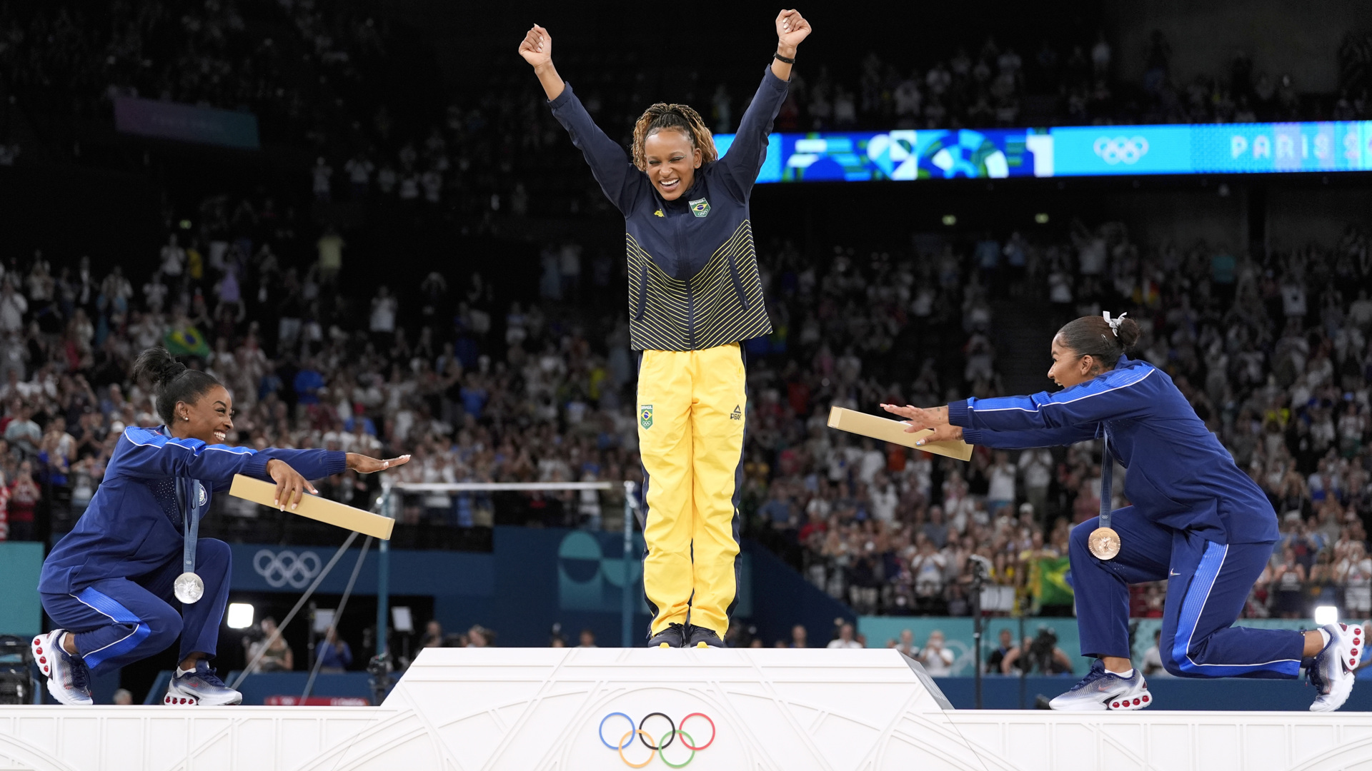 Biles continued to make history during the final gymnastics event for the Paris Olympics.