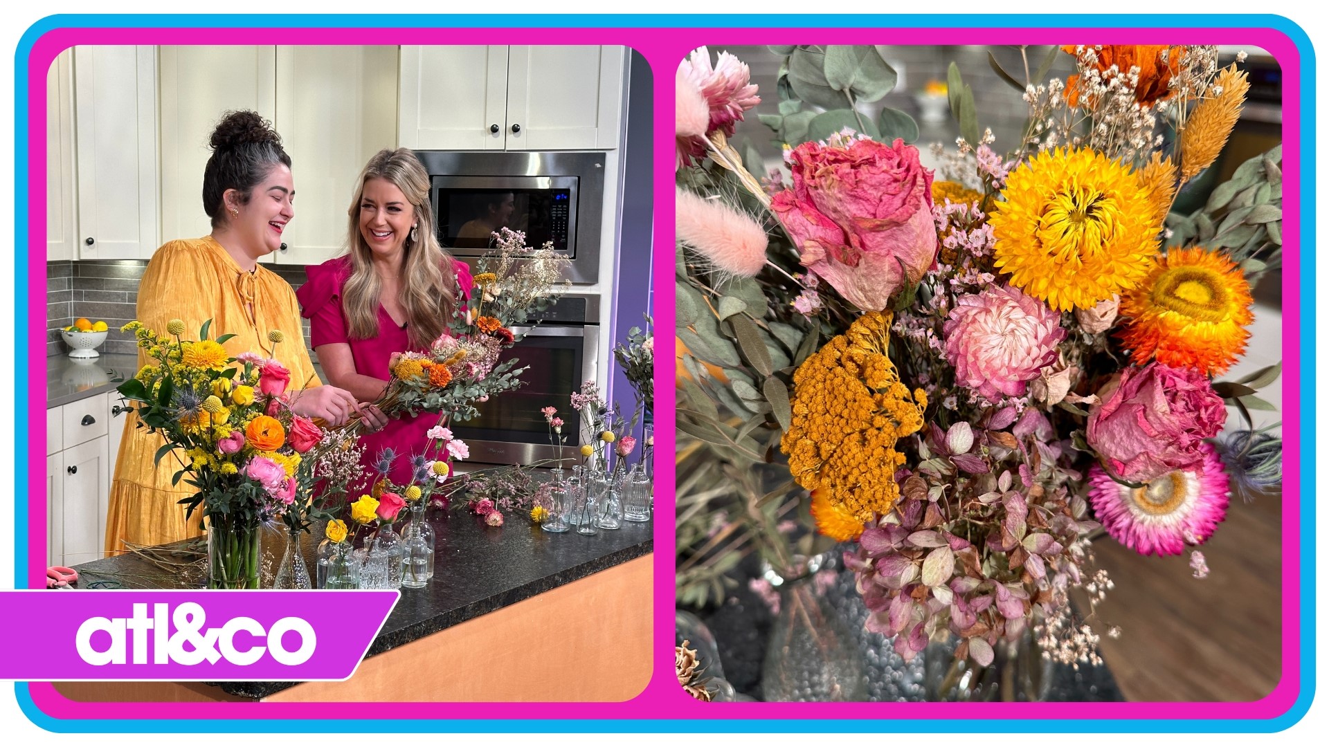 How to create dried flower arrangements for your home, wedding or special event.