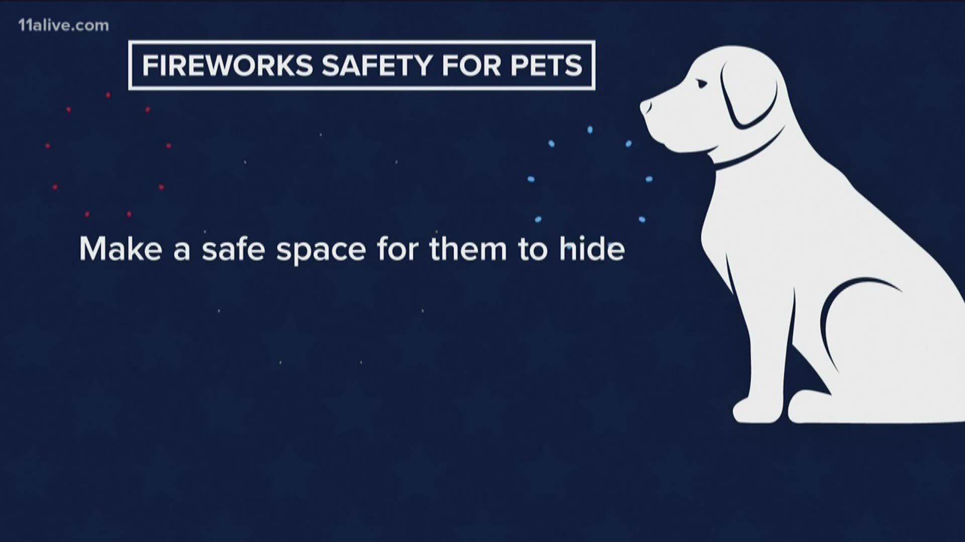 The Fourth of July can be a lot of fun for humans, but it's not always a great time for dogs who are sensitive to the loud bangs of fireworks.