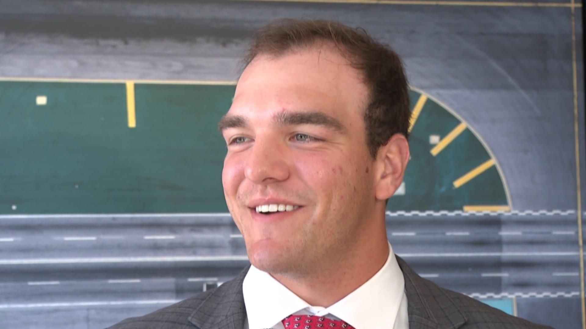 Gunner Stockton spoke Tuesday in Atlanta.