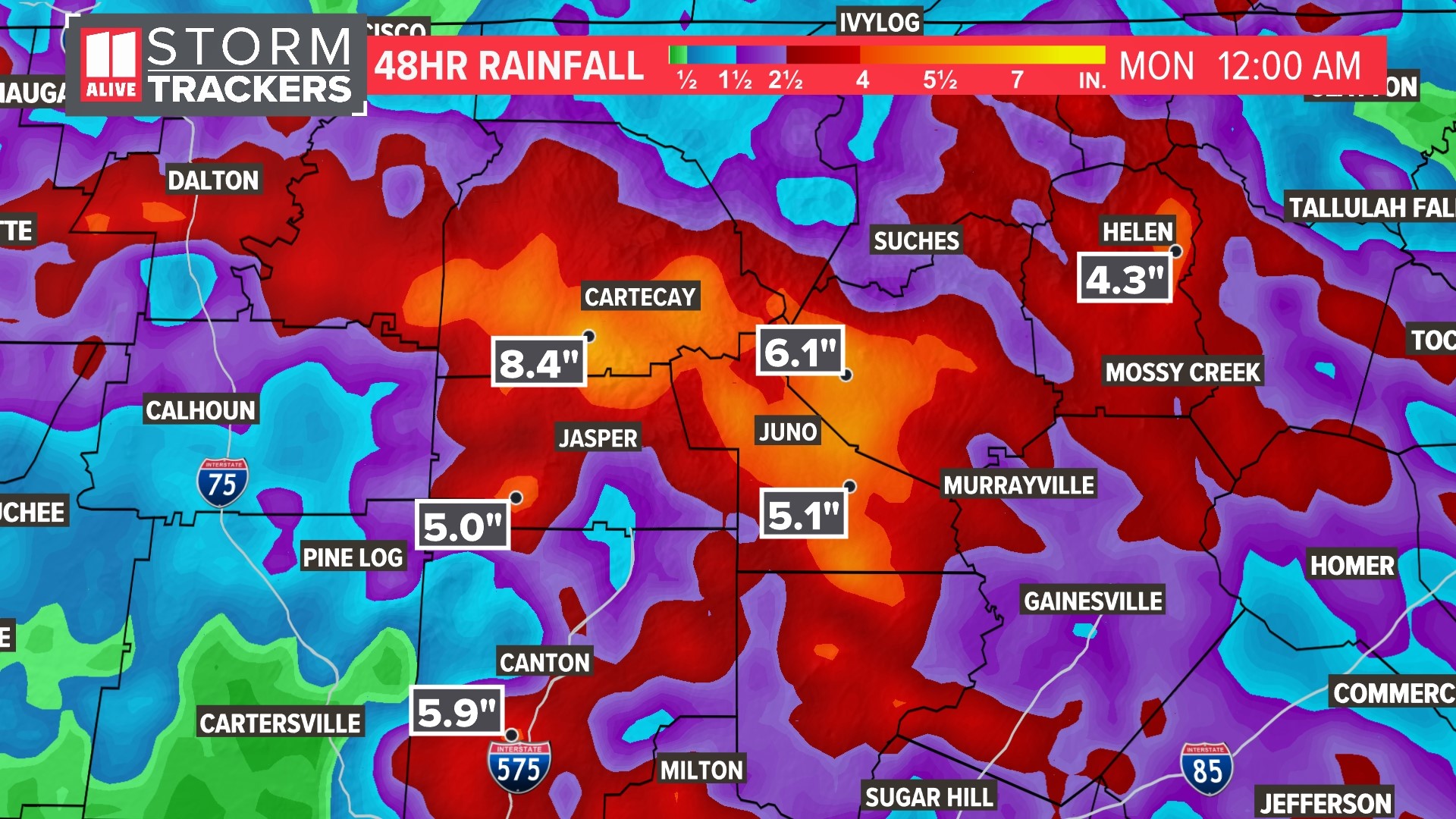 Rain totals in north Georgia | Are we out of drought? | 11alive.com