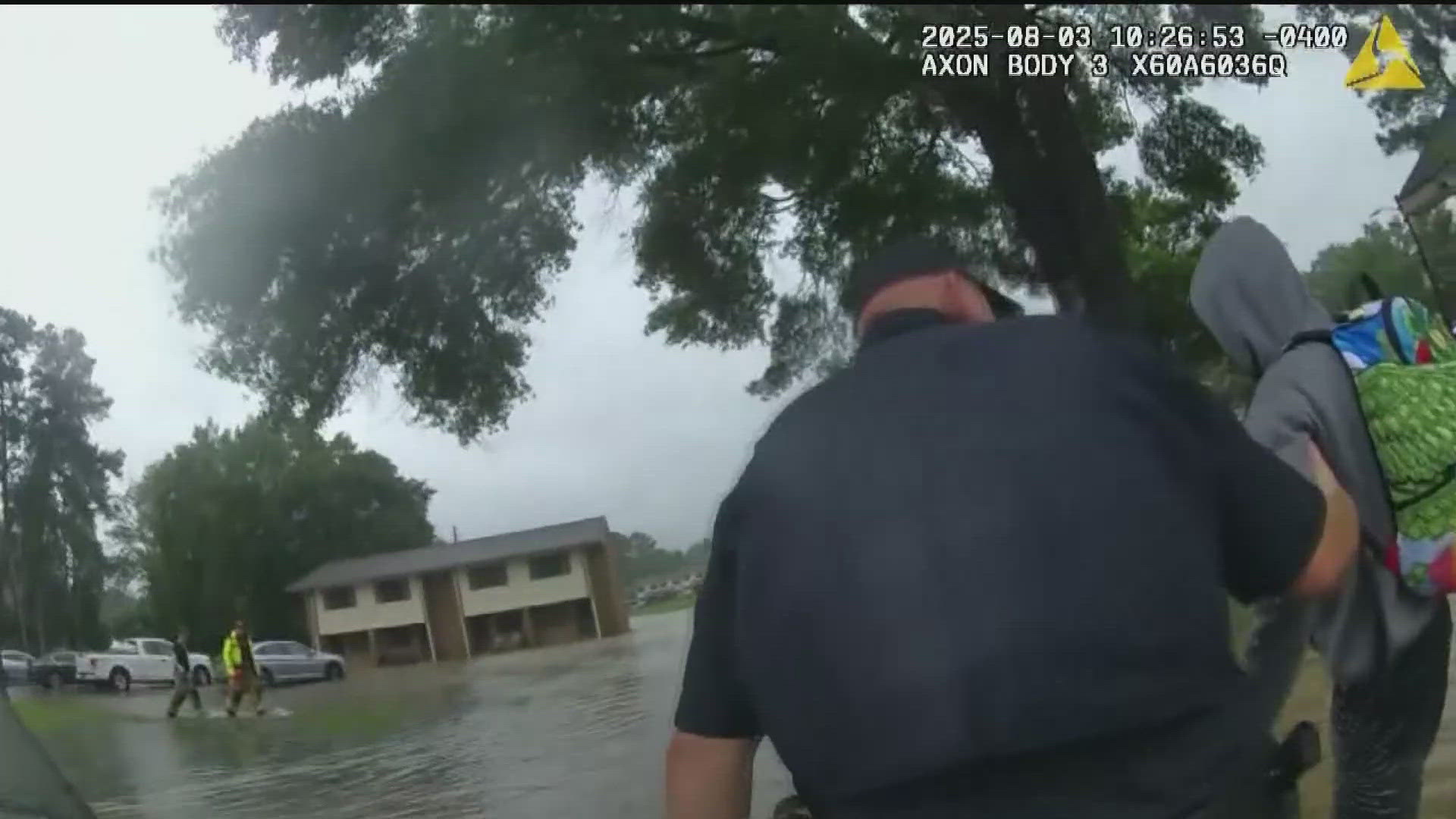 Bodycam video shows rescue from flooding | 11alive.com