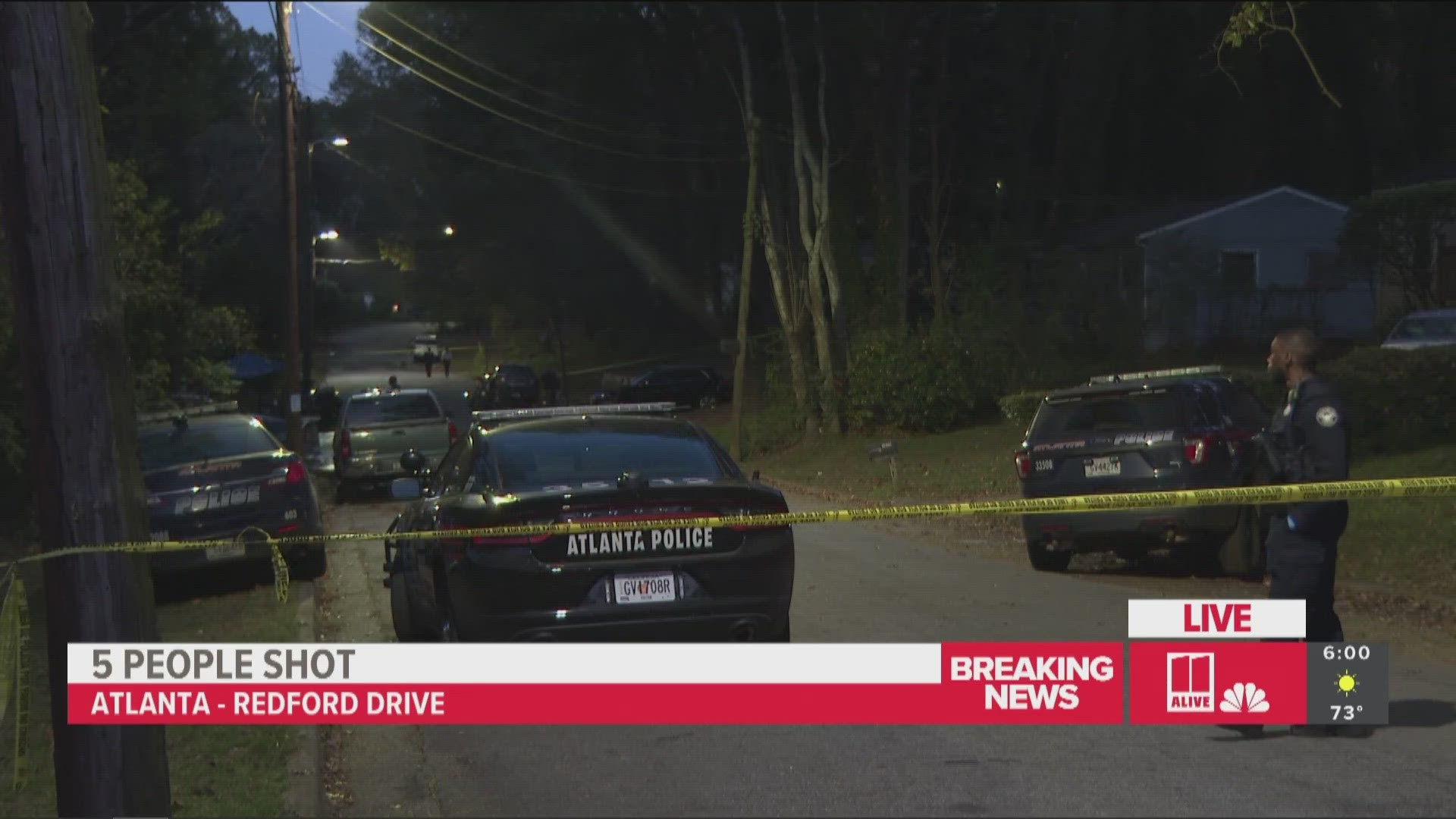 Atlanta Police are investigating after five people were shot at a home in the southeast part of the city.