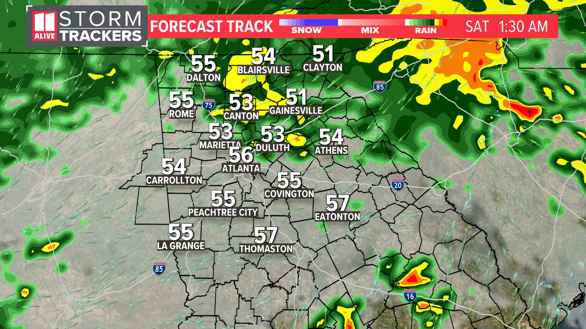 Rain returns to Atlanta for fifth straight Friday | 11alive.com