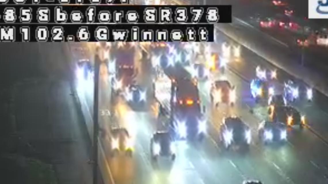 I 85 South traffic slow going Wednesday morning with crash | 11alive.com