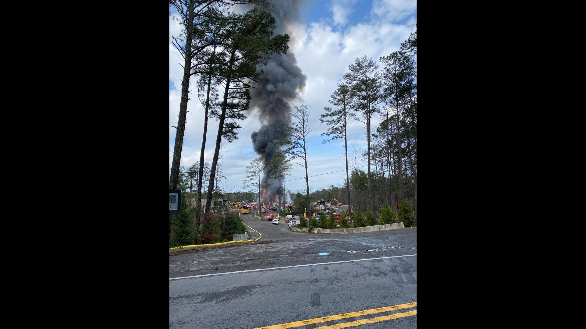 Fire Cartersville at Taylor's Junkyard