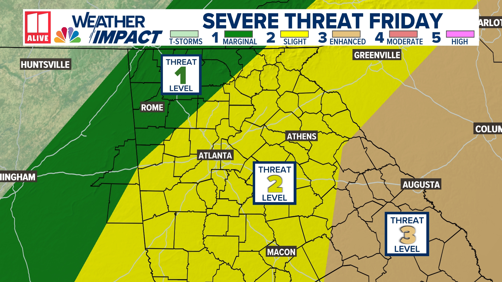 Storms possible in north Georgia Friday, May 30, 2025 | 11alive.com