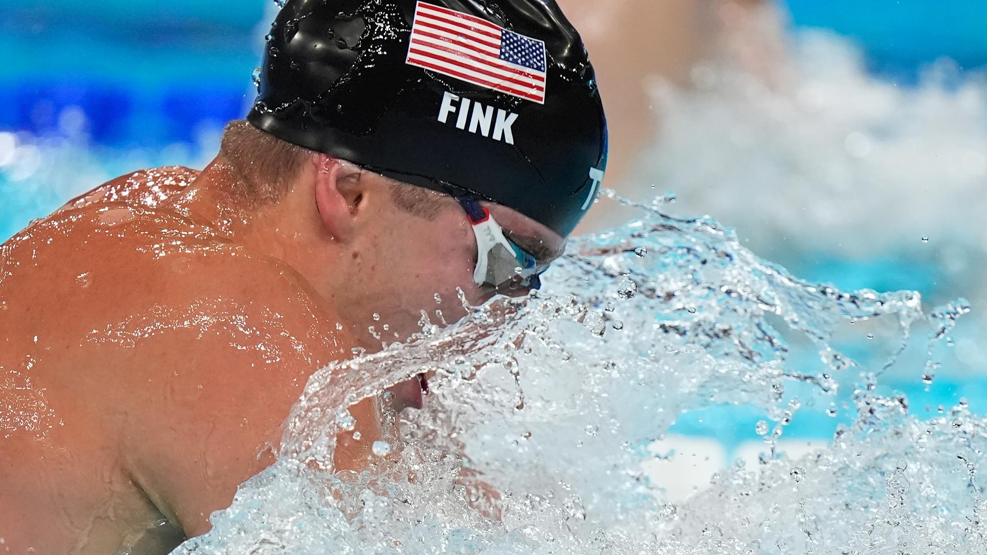 Nic Fink, UGA and Georgia Tech grad, was a part of the relay.