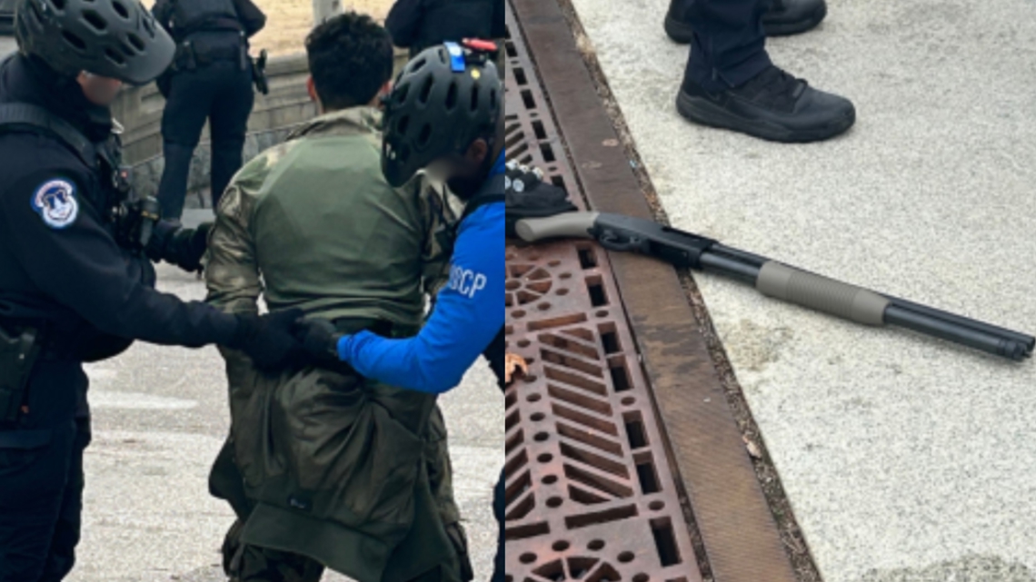 Metro Atlanta teen arrested after running toward US Capitol with loaded shotgun, police say