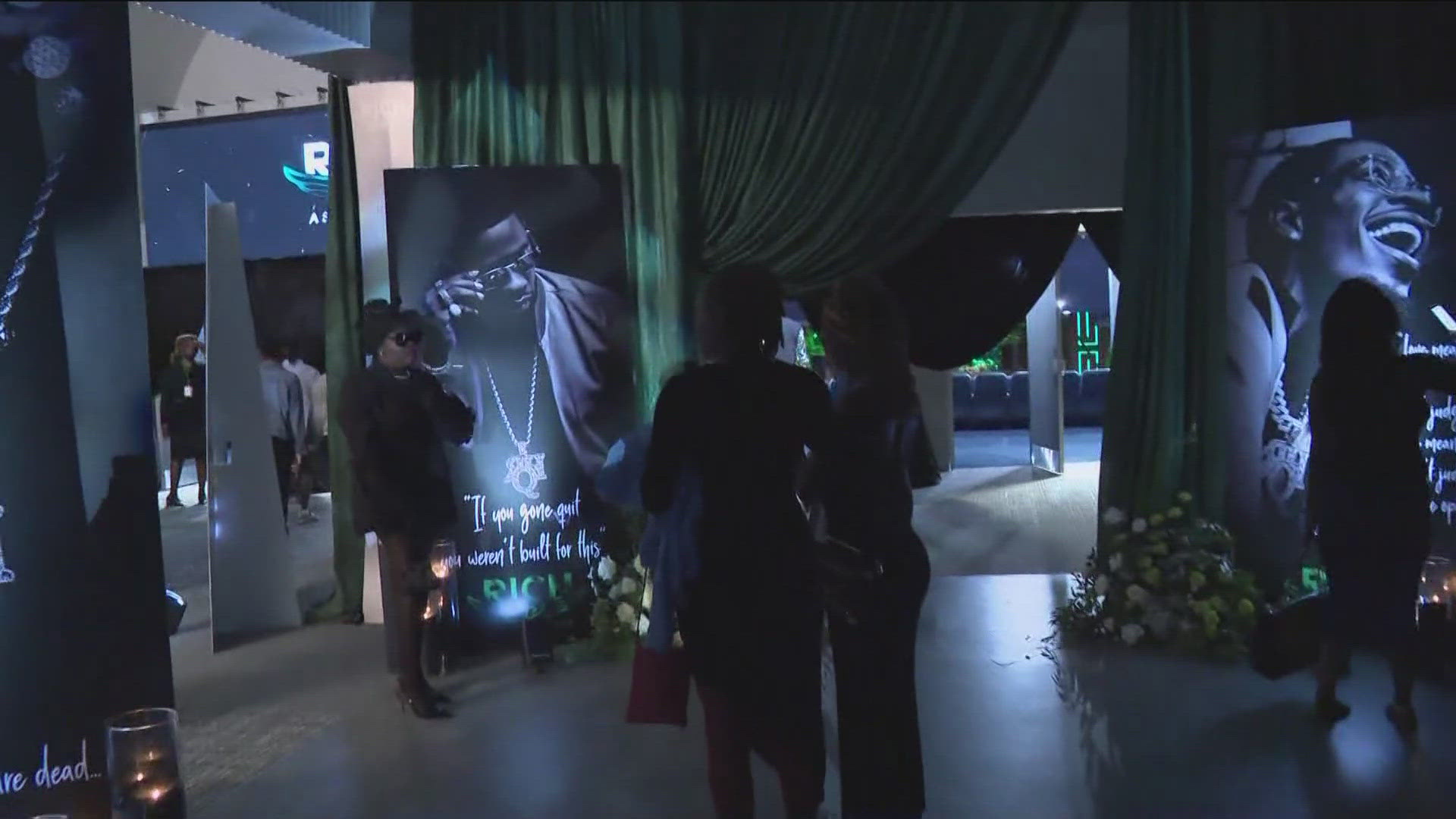 Friends and family celebrated the life of Atlanta rapper Rich Homie Quan at World Changers Church International.