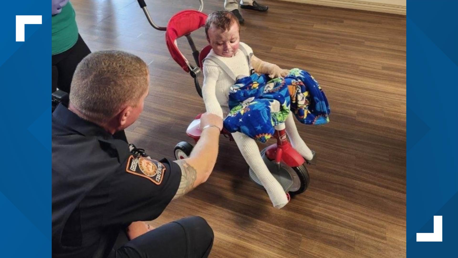 Boy leaves hospital after dad sets fire to car in police chase ...